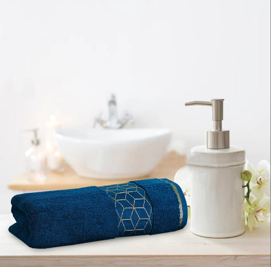 Sleek Zinc Bath Towel 100% Cotton