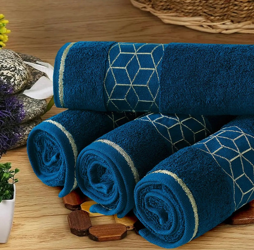 Sleek Zinc Bath Towel 100% Cotton