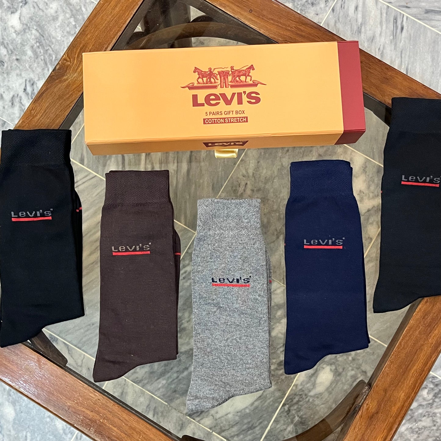 Levis Premium Quality Gift Pack of 5 Socks