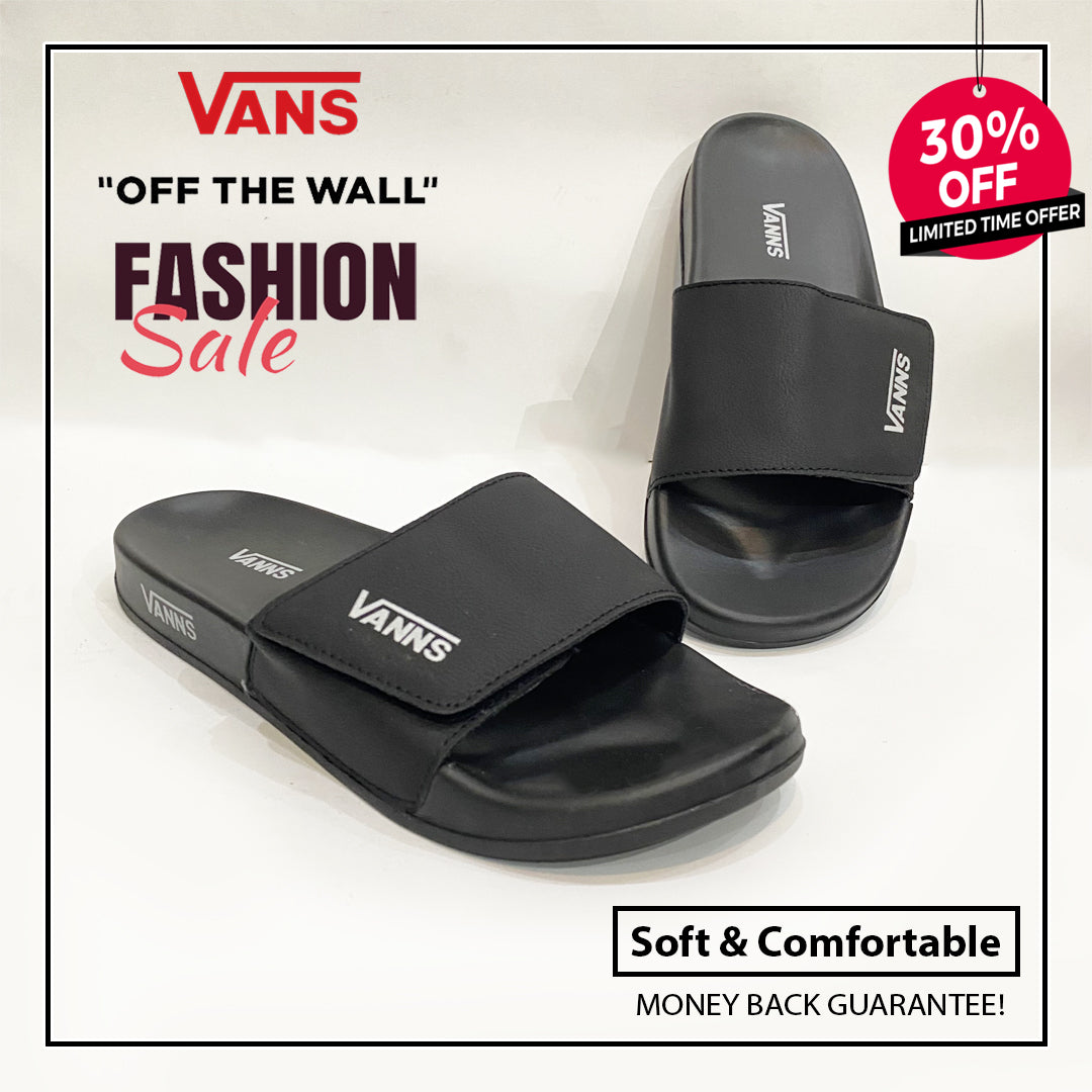 VANS All Black Permium Quality Slides Pro