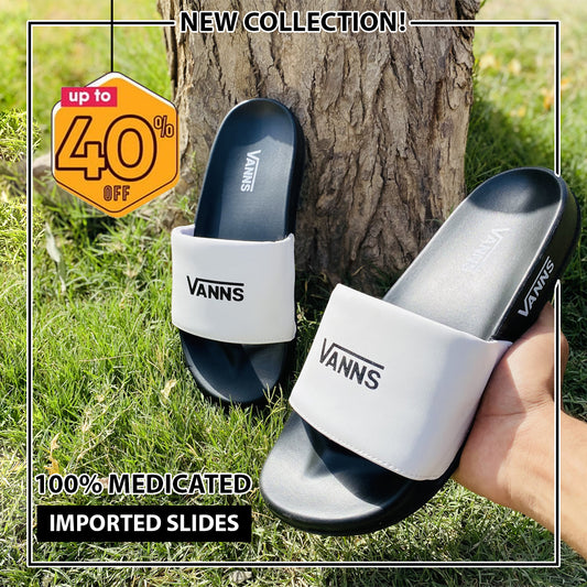 VAN White Soft and comfortable Imported Slipper