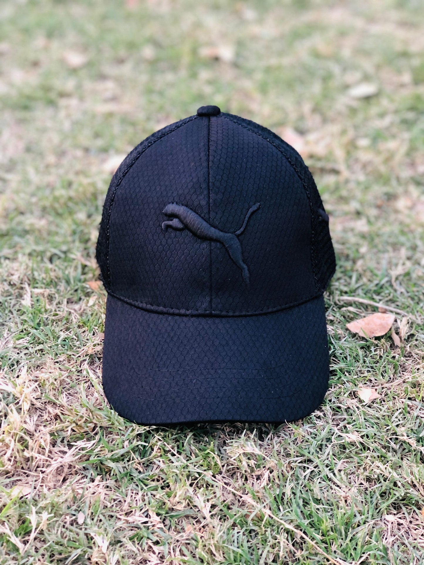 New Puma Black Imported Net Cap